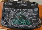New Adidas Diablo Small Duffel Bag - Black grey Camo Print