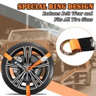 Ibition 4 Pack Car Tie Down Straps For Trailers With Heavy Duty Chain Anchors   