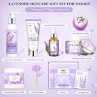 Bath   Body Gift Basket For Women  Honey Lavender Home Spa Set With Oil Diffuser