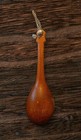 Vintage Miniature Mandolin Lute   Wooden Decorative Instrument   Wall Decor