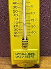 Vintage John Deere Metal Thermometer Nothing Runs Like A Deere Usa Farm Sign Euc