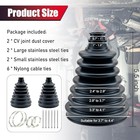 Upgrade Cv Boot Cv Axle Boot Thickened Neoprene Rubber Material With 4 2pcs