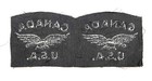 Authentic Ww2 Raf Canada Usa Shoulder Patch Pair  Nos Mint Unissued