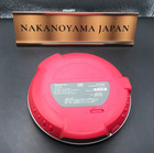 Sony D-ej002 Walkman Portable Cd Player Pink Tested Works Japan Used Red