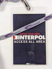 Interpol 2005 Japan Tour Pass   In Store Signing Pass Badge Rock   Indie Music