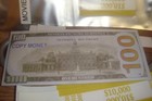 100 X  100 Notes 10k Stack Film Movie Prop Repli Ca Copy play Money   Bonus   X1