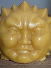 Vintage Anthropomorphic Sun Candle Celestial Whimsigoth 90s Witchy Cosmic Decor
