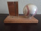 Willie Mays Autographed Baseball And Card In Display Case