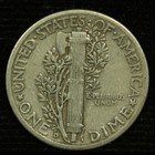Mercury Silver Dime  1940 D  Circulated  Lot   Jr-140