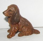 Antique Vienna Bronze Springer Or Cocker Spaniel Dog Figurine Sculpture Bergman 