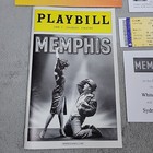 Memphis Playbill 2010  Chad Kimball  Unused Ticket  2 Understudy Slips