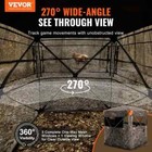 Hunting Blind  288-degree See Through Ground Blind  6-7 Person Pop Up Deer Blind