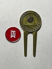 Tw Tiger Woods Nike Divot Tool   1  Flat Coin Style Golf Marker - A Beauty 