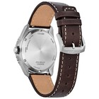 Citizen Aw1840-09l Titanium Eco-drive Men s Watch 41mm Blue Dial Brown Leather