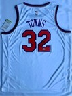 Karl Anthony Towns Signed Nike Swingman White Jersey Auto Jsa Coa Knicks