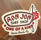 Ron Jon Surf Shop Vtg Lot Of 3 Stickers  Decal One Of A Kind Cocoa Beach Fl