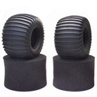 2pcs Rubber Rear Tires W foam Insert Set For Lunch Box  Cw-01 Wr02