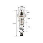 8mm Led Metal Pilot Panel Indicator Xd8-1 Signal Warning Light Lamp 12v 24v 220v