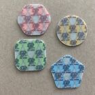 Plastic Coin Lot  Transnistria Complete Set Of 4 Plastic Coins  rubles  Rare Rrr