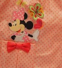 Girls Vintage Disney Store Minnie Mouse Rain Jacket Coat Size 4 4t