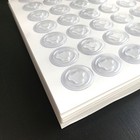 Cd Dvd Hub Self Adhesive Clear Spider Holder Mount Button 1000 Pack Bulk