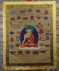 Real Nice Tibet Vintage Old Buddhist Hand-painted Thangka Tangka Medicine Buddha