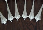 Set Of Six Vintage Albany Design Silver Plate Dessert Spoons Made In England