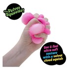Needoh Fuzz Ball Flower Power Pink Velvet Stress Ball Sensory Fidget Toy New