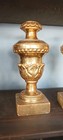 Antique Pair Of Tuscan Palm Candlesticks  Early 19th Century  Louis Xvi