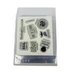 Stampin  Up  Limited Edition Rubber Clear Mount Cling Stamp Set 8