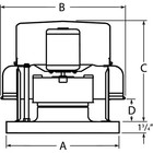 Dayton 4yc64 Centrifugal Downblast Roof Exhause Fan W  Drive Pack  Direct