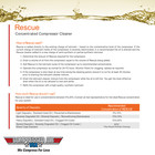 Rescue Air Compressor Cleaner Oil Additive     3 Step Varnish   Carbon Removal 1qt