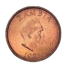 Zambia 1983 2 Ngwee World Coin Animal Wildlife Eagle Copper Clad Steel Km 10a