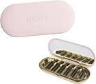 Compact Travel Pill Organizer - Pill Case With 7 Compartments For Medicine St   