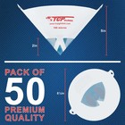 50 Pack Paint Strainers  Pure Blue Fine 190 Micron Filter Tips Blue Nylon Mesh