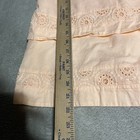 Janie   Jack Dress Girls 4 Peach Orange Eyelet Lined Tiered Preppy Coastal Beach