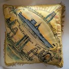 1939 Ggie Treasure Island Souvenir Pillow   Uss Lexington