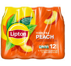 Lipton Peach Iced Tea  Bottled Tea Drink  16 9 Oz  12 Pack   