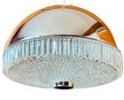 Vintage 1950 s-60 s Mcm Retro Atomic Space Age Ufo Dome Hanging Swag Light Lamp