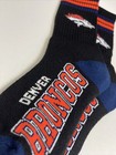 Denver Broncos Adult Socks Fbf 4-stripe 1 Pair- Large New Free Ship  d2 