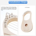 Lyre Harp 7 String Diy Kit Make Your Own With String Saddle String Tuning Wrench