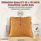 10    Metal Stamping Sand Bag     Premium Suede Leather Square Metal Forming Sandbag