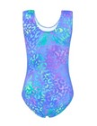 Girls Gymnastics Leotards Sparkly Sleeveless Outfit With Shorts