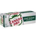 Canada Dry Zero Sugar Ginger Ale Soda  12 Fl Oz Cans  12 Pack-free Shipping