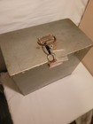 Vintage Safe Fire Protection Chest Home Craft W  Key And Original Paper Ad 