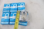 6 Vintage Nos Well Made Padlock Lot Diamond Laminated Cylinder W  Keys