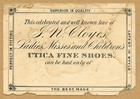 Trading Card J  N  Cloyes Fine Shoes Utica Ny Cat And Kittens