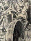 Rare  Ww2 German War Artist Joseph Arens Hand Signed  Print