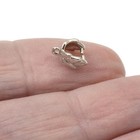 10 Leaf Pinch Bails - Small Silver Pendant Holders - Diy Nature Jewelry Making