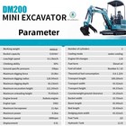 1 8 Ton Mini Excavator Kubota Diesel Pilot Digger   13 5hp B s Engine Skid Steer